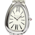  Shop Authentic Bvlgari Serpenti Seduttori Quartz White Dial Silver Steel Strap Watch for Women - SERPENTI103141 - Luxxuri