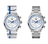  Shop Authentic Tag Heuer Carrera Porsche RS 2.7 Automatic Chronograph White Dial White Nylon Strap Watch for Men - CBN2016.EB0275 - Luxxuri