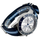 Shop Authentic Breitling Superocean Heritage Chronograph 44 Ocean Conservancy Silver Dial Two Tone NATO Strap Watch for Men - A133131A1G1W1 - Luxxuri