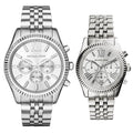  Shop Authentic Michael Kors Lexington Silver Dial Silver Steel Strap Watch for Women - MK5555 - Luxxuri
