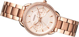  Shop Authentic Fossil Tailor Rose Gold Dial Rose Gold Steel Strap Watch for Women - ES4264 - Luxxuri