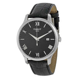  Shop Authentic Tissot T Classic Tradition Quartz Black Dial Black Leather Strap Watch For Men - T063.610.16.058.00 - Luxxuri