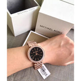  Shop Authentic Michael Kors Darci Black Dial Rose Gold Steel Strap Watch for Women - MK3402 - Luxxuri