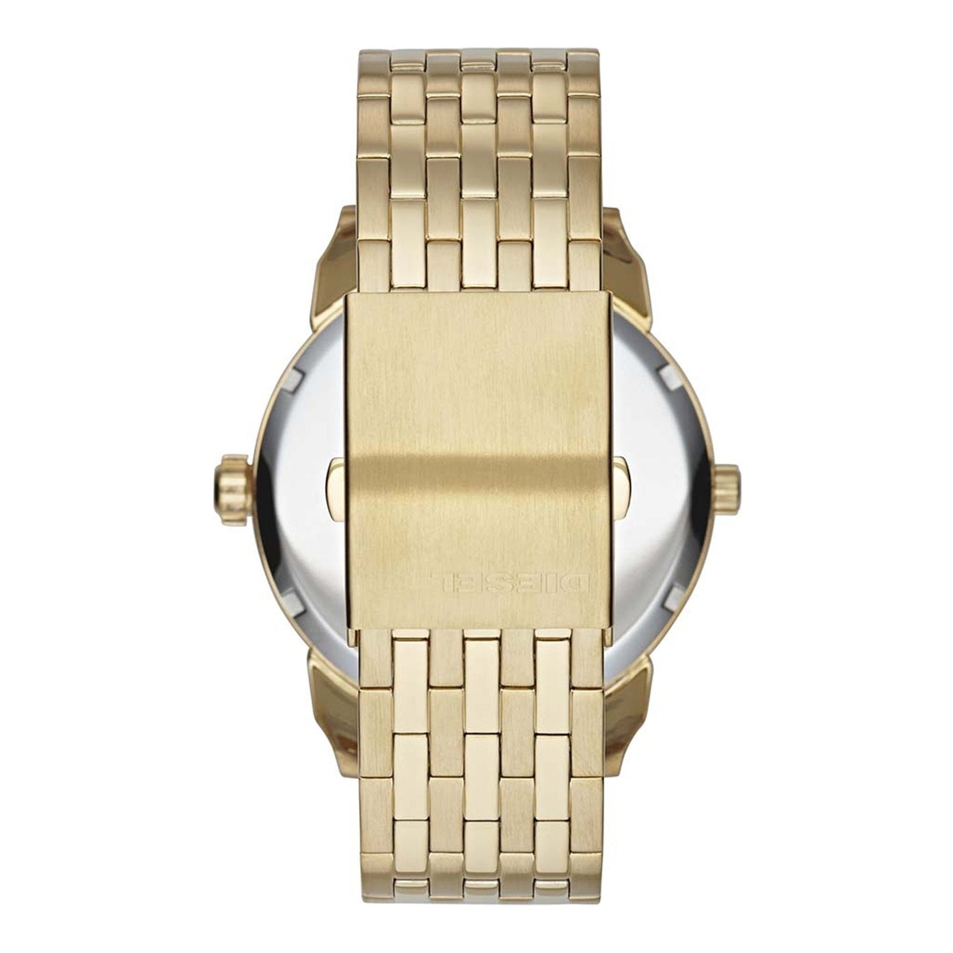  Shop Authentic Diesel Mini Daddy Gold Dial Gold Steel Strap Watch For Men - DZ7306 - Luxxuri