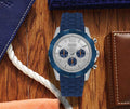 Shop Authentic Guess Caliber Chronograph White Dial Blue Rubber Strap Watch for Men - W0864G6 - Luxxuri