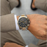  Shop Authentic Tommy Hilfiger Decker Chronograph Black Dial Two Tone Steel Strap Watch for Men - 1791559 - Luxxuri