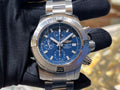  Shop Authentic Breitling Avenger Chronograph 45mm Blue Dial Silver Steel Strap Watch for Men - A13317101C1A1 - Luxxuri