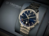  Shop Authentic Tag Heuer Carrera Twin Time Blue Dial Silver Steel Strap Watch for Men - WBN201A.BA0640 - Luxxuri