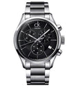  Shop Authentic Calvin Klein Post Minimal Chronograph Black Dial Silver Steel Strap Watch for Men - K7627161 - Luxxuri