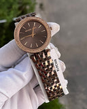  Shop Authentic Michael Kors Darci Quartz Brown Dial Brown Steel Strap Watch For Women - MK3416 - Luxxuri