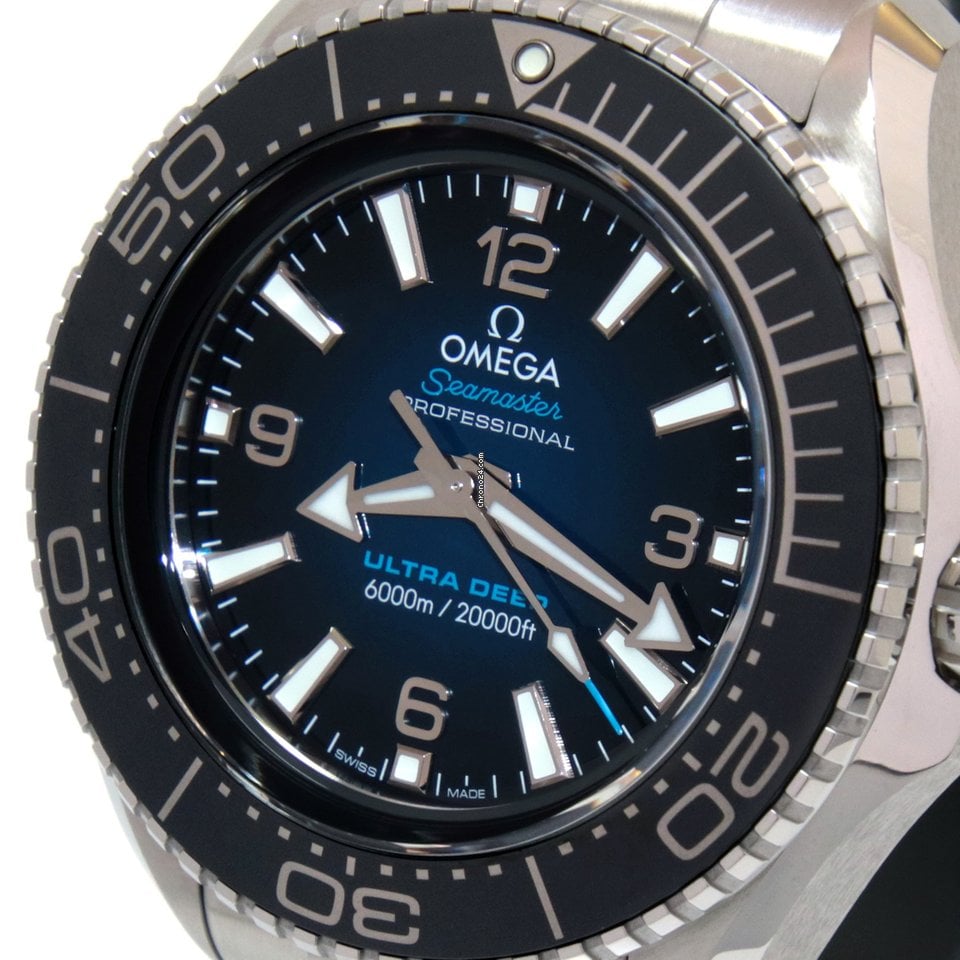  Shop Authentic Omega Seamaster Planet Ocean 6000M Co Axial Master Chronometer Blue Dial Silver Steel Strap Watch for Men - 21530462103001 - Luxxuri