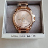  Shop Authentic Michael Kors Bradshaw Quartz Rose Gold Dial Rose Gold Steel Strap Watch For Women - MK6556 - Luxxuri