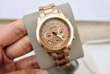  Shop Authentic Fossil Boyfriend Multifunction Rose Gold Dial Rose Gold Steel Strap Watch for Women - ES3885 - Luxxuri