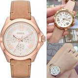 Shop Authentic Fossil Cecile White Dial Beige Leather Strap Watch for Women - AM4532 - Luxxuri