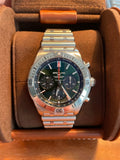  Shop Authentic Breitling Chronomat B01 42mm Green Dial Silver Steel Strap Watch for Men - AB01343A1L1A1 - Luxxuri