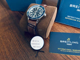  Shop Authentic Breitling Superocean Heritage '57 Blue Dial Brown Leather Strap Watch for Men - A10370161C1X1 - Luxxuri