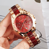  Shop Authentic Michael Kors Bradshaw Burgundy Dial Two Tone Steel Strap Watch for Women - MK6270 - Luxxuri