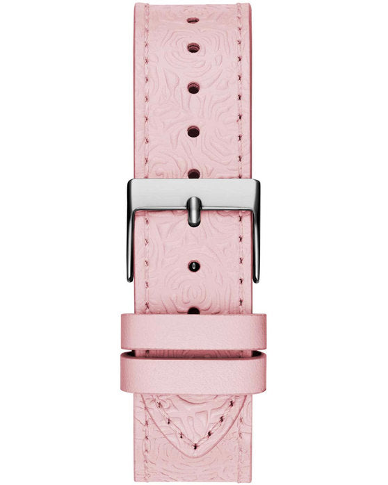  Shop Authentic Guess Dahlia Analog Silver Dial Pink Leather Strap Watch for Women - GW0529L1 - Luxxuri