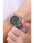  Shop Authentic Emporio Armani Renato Chronograph Green Dial Silver Steel Strap Watch For Men - AR11507 - Luxxuri
