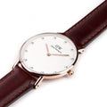  Shop Authentic Daniel Wellington Classy St Mawes White Dial Brown Leather Strap Watch For Women - DW00100075 - Luxxuri