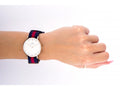  Shop Authentic Daniel Wellington Classic Oxford White Dial Two Tone NATO Strap Watch For Women - DW00100029 - Luxxuri