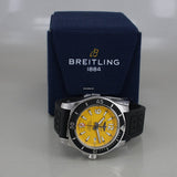  Shop Authentic Breitling Superocean Automatic 44mm Yellow Dial Black Rubber Strap Watch for Men - A17367021I1S1 - Luxxuri