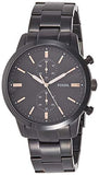  Shop Authentic Fossil Townsman Chronograph Black Dial Black Steel Strap Watch for Men - FS5379 - Luxxuri