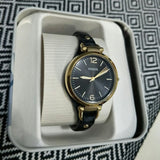  Shop Authentic Fossil Georgia Black Dial Black Leather Strap Watch for Women - ES3148 - Luxxuri