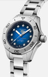  Shop Authentic Tag Heuer Aquaracer Professional 200 Automatic Diamond Blue Dial Silver Steel Strap Watch for Women - WBP2411.BA0622 - Luxxuri