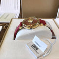  Shop Authentic Versace Palazzo Empire Greca Red Dial Red Leather Strap Watch for Women - VEDV00319 - Luxxuri