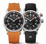 Shop Authentic Maurice Lacroix Pontos S Diver Black Dial Orange Rubber Strap Watch For Men - PT6248-SS00L-330-J - Luxxuri