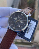  Shop Authentic Tommy Hilfiger Evan Chronograph Blue Dial Brown Leather Strap Watch for Men - 1710393 - Luxxuri
