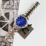  Shop Authentic Bulova Crystal Collection Blue Mother of Pearl Dial Silver Steel Strap Watch for Women - 96L238 - Luxxuri