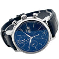  Shop Authentic IWC Portofino Chronograph Blue Dial Black Leather Strap Watch for Men - IW391023 - Luxxuri