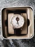  Shop Authentic Tissot T Classic Tradition Powermatic 80 Open Heart Silver Dial Brown Leather Strap Watch for Men - T063.907.16.038.00 - Luxxuri