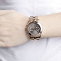  Shop Authentic Marc Jacobs Blade Chronograph Brown Dial Rose Gold Steel Strap Watch for Women - MBM3308 - Luxxuri