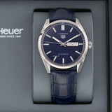  Shop Authentic Tag Heuer Carrera Day Date Blue Dial Blue Leather Strap Watch for Men - WBN2012.FC6502 - Luxxuri