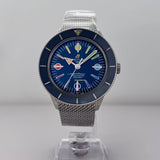  Shop Authentic Breitling Superocean Heritage '57 Special Edition II Blue Dial Silver Mesh Bracelet Watch for Men - A103702A1C1A1 - Luxxuri