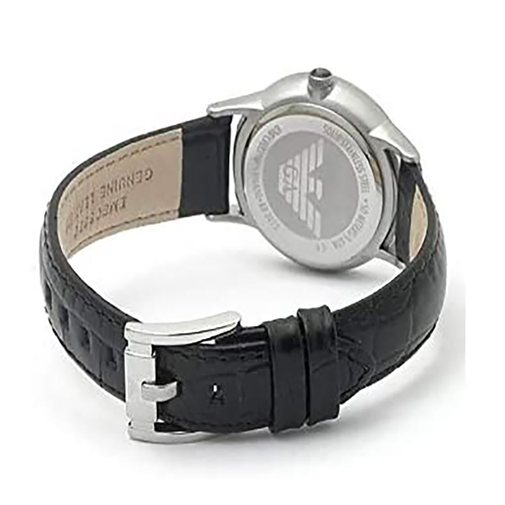  Shop Authentic Emporio Armani Classic Quartz Black Dial Black Leather Strap Watch For Men - AR2429 - Luxxuri