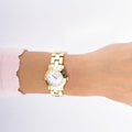  Shop Authentic Marc Jacobs Mini Amy White Dial Gold Steel Strap Watch for Women - MBM3057 - Luxxuri