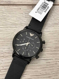  Shop Authentic Emporio Armani Dress Chronograph Black Dial Black Leather Strap Watch For Men - AR1918 - Luxxuri