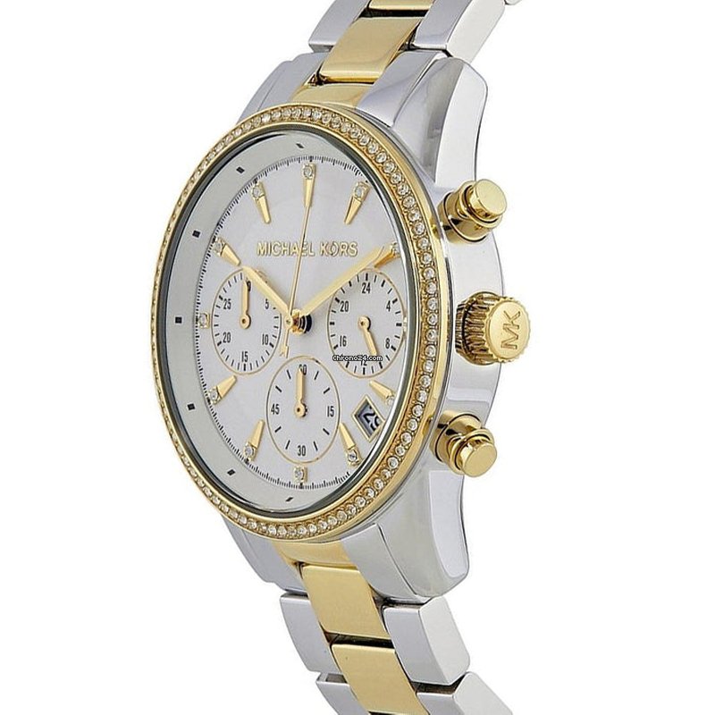 Shop Authentic Michael Kors Ritz White Dial Two Tone Steel Strap Watch for Women - MK6474 - Luxxuri
