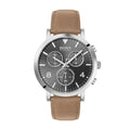  Shop Authentic Hugo Boss Spirit Grey Dial Brown Leather Strap Watch for Men - 1513691 - Luxxuri