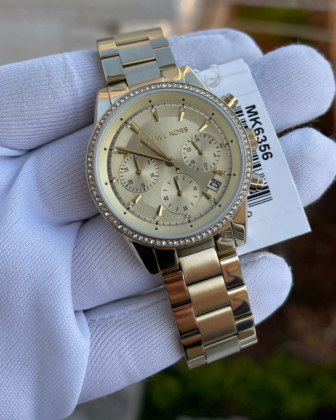  Shop Authentic Michael Kors Ritz Gold Dial Gold Steel Strap Watch for Women - MK6356 - Luxxuri