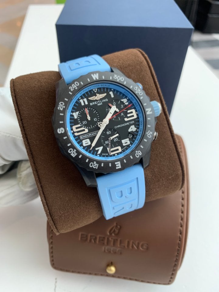  Shop Authentic Breitling Endurance Pro Black Dial Light Blue Rubber Strap Watch for Men - X82310281B1S1 - Luxxuri