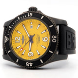  Shop Authentic Breitling Superocean Automatic 46mm Yellow Dial Black Rubber Strap Watch for Men - M17368D71I1S1 - Luxxuri