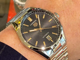  Shop Authentic Tag Heuer Carrera Black Dial Silver Steel Strap Watch for Men - WBN2113.BA0639 - Luxxuri