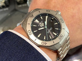  Shop Authentic Tag Heuer Aquaracer Professional 200 Solargraph Quartz Black Dial Silver Steel Strap Watch for Men - WBP1180.BF0000 - Luxxuri