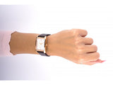  Shop Authentic Calvin Klein Window White Dial Brown Leather Strap Watch for Women - K2M23620 - Luxxuri