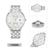  Shop Authentic Tommy Hilfiger Jenna Quartz White Dial Silver Steel Strap Watch for Women - 1782068 - Luxxuri